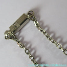Load image into Gallery viewer, Stylish Vintage 1980s Hallmarked Silver Scottish Pendant with Amethyst Inclusion
