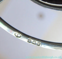 Load image into Gallery viewer, Stylish Vintage 1980s Hallmarked Silver Scottish Pendant with Amethyst Inclusion
