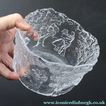 Load image into Gallery viewer, 1980s Swedish Kosta Boda Pair of Clear Rhapsody Bowls by Kjell Engman - Scandinavian Glass
