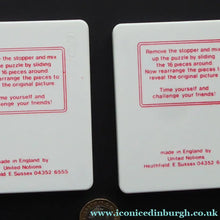 Load image into Gallery viewer, TWO Vintage UNITED NOTIONS (Dodo Designs) Sliding Puzzle Games. Smaller Size - in good vintage condition. Rare

