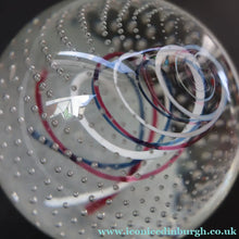 Load image into Gallery viewer, SCOTTISH PAPERWEIGHT. 1981 Scottish CAITHNESS GLASS Paperweight entitled CONGRATULATIONS by Colin Terris
