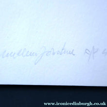 Load image into Gallery viewer, 1981 Lithograph by William Johnstone Illustration to William Baird's Poem "The Interrogation". Pencil Signed
