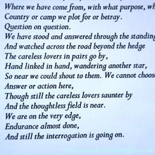 Load image into Gallery viewer, 1981 Lithograph by William Johnstone Illustration to William Baird's Poem "The Interrogation". Pencil Signed
