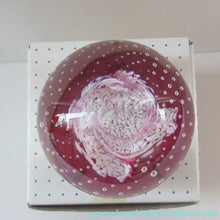 Load image into Gallery viewer, 1980s Innes Burns Pink Cauldron Caithness Scottish Glass Paperweight
