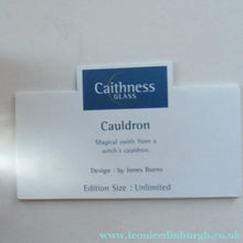 Load image into Gallery viewer, 1980s Innes Burns Pink Cauldron Caithness Scottish Glass Paperweight
