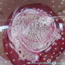 Load image into Gallery viewer, 1980s Innes Burns Pink Cauldron Caithness Scottish Glass Paperweight
