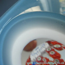 Load image into Gallery viewer, 1982 WHITEFRIARS Faceted Paperweight with Double Overlay. Star of Roses by Colin Terris
