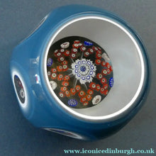 Load image into Gallery viewer, 1982 WHITEFRIARS Faceted Paperweight with Double Overlay. Star of Roses by Colin Terris
