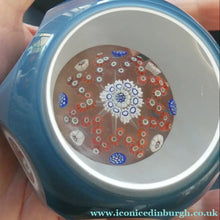 Load image into Gallery viewer, 1982 WHITEFRIARS Faceted Paperweight with Double Overlay. Star of Roses by Colin Terris
