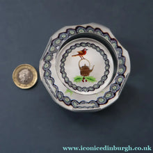 Load image into Gallery viewer, Scottish Caithness Glass Paperweight: ROBIN AND KETTLE by Colin Terris 1983
