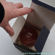 Load image into Gallery viewer, Vintage 1983 Caithness Paperweight: WHIRLWIND by Colin Terris. Pink Version
