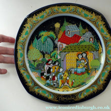 Load image into Gallery viewer, BJORN WIINBLAD Large Porcelain Wall Plate. CHRISTMAS 1983 Rosenthal Studio-Line. 11 INCHES
