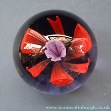 Load image into Gallery viewer, Scottish Caithness Glass Paperweight: SOLITAIRE by Colin Terris 1984

