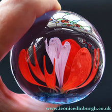 Load image into Gallery viewer, Scottish Caithness Glass Paperweight: SOLITAIRE by Colin Terris 1984
