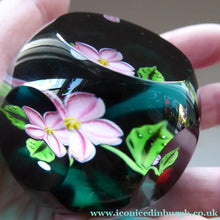 Load image into Gallery viewer, William Manson Cherry Blossom 1980s Vintage Paperweight
