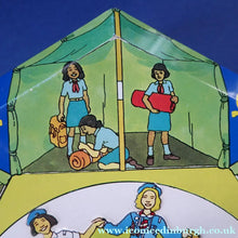 Load image into Gallery viewer, GIRL GUIDES 75th ANNIVERSARY Tin. 1985 Vintage Cadbury's Biscuit or Cake Tin. Excellent Condition
