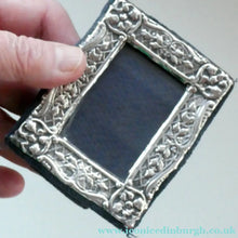 Load image into Gallery viewer, Vintage Miniature Silver Photograph Frame. Makers Mark SS &amp; Hallmarked London 1985
