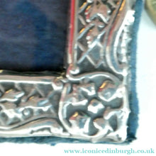 Load image into Gallery viewer, Vintage Miniature Silver Photograph Frame. Makers Mark SS &amp; Hallmarked London 1985
