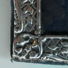 Load image into Gallery viewer, Vintage Miniature Silver Photograph Frame. Makers Mark SS &amp; Hallmarked London 1985
