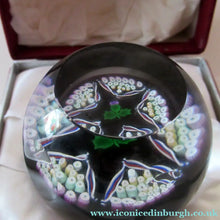 Load image into Gallery viewer, Caithness Glass for Edinburgh Crystal Limited Edition Thistle Paperweight
