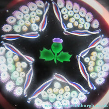 Load image into Gallery viewer, Caithness Glass for Edinburgh Crystal Limited Edition Thistle Paperweight

