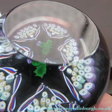 Load image into Gallery viewer, Caithness Glass for Edinburgh Crystal Limited Edition Thistle Paperweight
