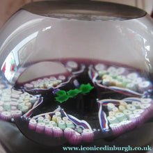 Load image into Gallery viewer, Caithness Glass for Edinburgh Crystal Limited Edition Thistle Paperweight
