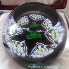 Load image into Gallery viewer, Caithness Glass for Edinburgh Crystal Limited Edition Thistle Paperweight
