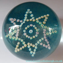 Load image into Gallery viewer, Vintage Scottish Glass Paperweight Lodestar 1980s
