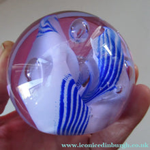 Load image into Gallery viewer, Vintage 1980s Caithness Paperweight entitled Snow Trail Margot Thomson
