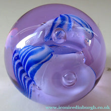 Load image into Gallery viewer, Vintage 1980s Caithness Paperweight entitled Snow Trail Margot Thomson
