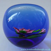 Load image into Gallery viewer, Vintage LIMITED EDITION 1988 Caithness Glass Paperweight. Entitled "Rose and Ladybird" by William Manson
