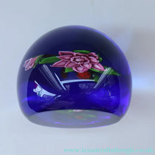 Load image into Gallery viewer, Vintage LIMITED EDITION 1988 Caithness Glass Paperweight. Entitled "Rose and Ladybird" by William Manson
