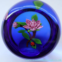 Load image into Gallery viewer, Vintage LIMITED EDITION 1988 Caithness Glass Paperweight. Entitled "Rose and Ladybird" by William Manson

