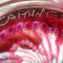 Load image into Gallery viewer, Vintage 1989 Caithness Paperweight. Double Heart or LUCKENBOOTH Motif by COLIN TERRIS

