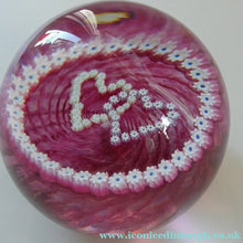 Load image into Gallery viewer, 1989 Caithness Paperweight. Double Heart or LUCKENBOOTH Motif by COLIN TERRIS
