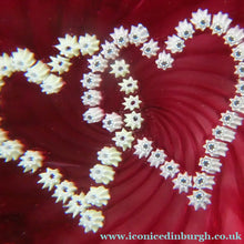 Load image into Gallery viewer, Vintage 1989 Caithness Paperweight. Double Heart or LUCKENBOOTH Motif by COLIN TERRIS
