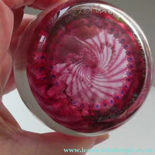 Load image into Gallery viewer, Vintage 1989 Caithness Paperweight. Double Heart or LUCKENBOOTH Motif by COLIN TERRIS
