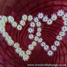 Load image into Gallery viewer, 1989 Caithness Paperweight. Double Heart or LUCKENBOOTH Motif by COLIN TERRIS
