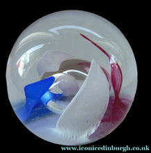 Load image into Gallery viewer, LARGE Vintage Limited Edition SCOTTISH Caithness Glass Paperweight: Fanfare by Alistair MacIntosh, 1989
