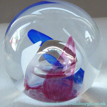 Load image into Gallery viewer, LARGE Vintage Limited Edition SCOTTISH Caithness Glass Paperweight: Fanfare by Alistair MacIntosh, 1989
