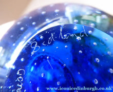 Load image into Gallery viewer, Planetarium Limited Edition by Caithness Glass with Bubble Inclusion and Faceted Window Panel
