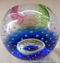 Load image into Gallery viewer, Planetarium Limited Edition by Caithness Glass with Bubble Inclusion and Faceted Window Panel
