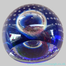 Load image into Gallery viewer, Planetarium Limited Edition by Caithness Glass with Bubble Inclusion and Faceted Window Panel

