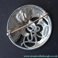 Load image into Gallery viewer, 1989 Ola Gorie Scottish Silver Brooch. Large Design with Two Celtic Birds with Undulating Plumes - Ola Gorie
