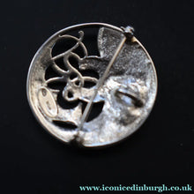 Load image into Gallery viewer, 1989 Ola Gorie Scottish Silver Brooch. Large Design with Two Celtic Birds with Undulating Plumes - Ola Gorie

