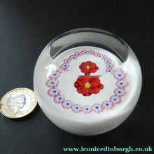 Load image into Gallery viewer, 1990 Caithness Miniatujre Rose Paperweight Allan Scott
