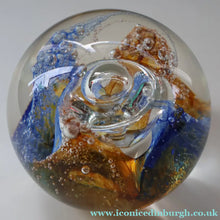 Load image into Gallery viewer, Vintage 1990 Scottish CAITHNESS GLASS Paperweight entitled COSMOS by Margot Thomson
