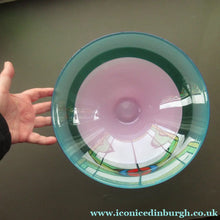 Load image into Gallery viewer, Large Simon Moore Incalmo Bowl. 1980s British Studio Glass Signed
