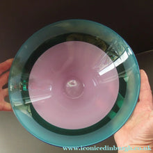 Load image into Gallery viewer, Large Simon Moore Incalmo Bowl. 1980s British Studio Glass Signed
